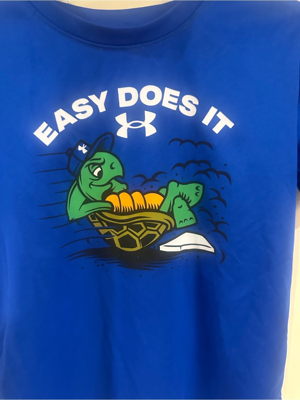 Under Armour Royal Blue Turtle Graphic Performance Tee